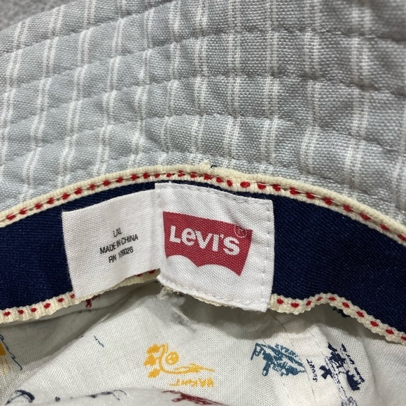 Levis Cotton Striped Bucket Hat - Picture 4 of 5